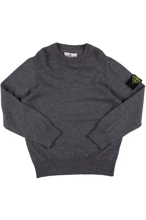 Stone Island Suéter De Punto De Lana Con Logo