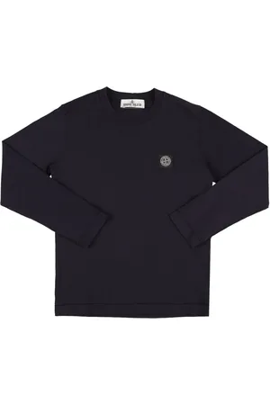 Stone Island Camiseta De Algodón Jersey Con Manga Larga
