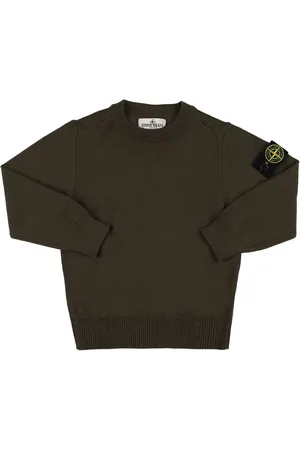 Stone Island Suéter De Punto De Lana Con Logo