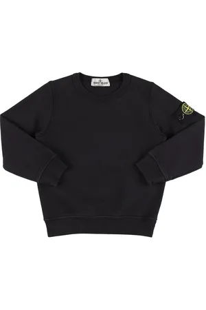 Stone Island Sudadera De Jersey De Algodón Con Logo