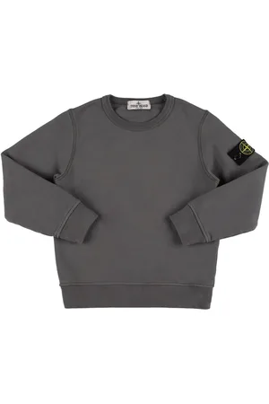 Stone Island Sudadera De Jersey De Algodón Con Logo