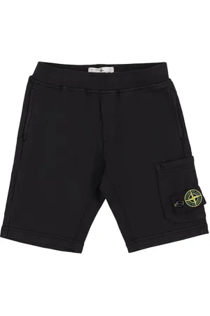Stone Island Shorts Deportivos De Algodón