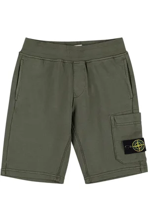 Stone Island Shorts Deportivos De Algodón