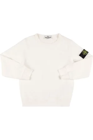 Stone Island Sudadera De Mezcla De Algodón Con Parche De Logo