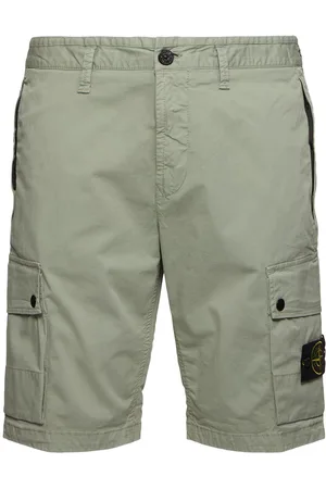 Stone Island Shorts De Algodón Elástico
