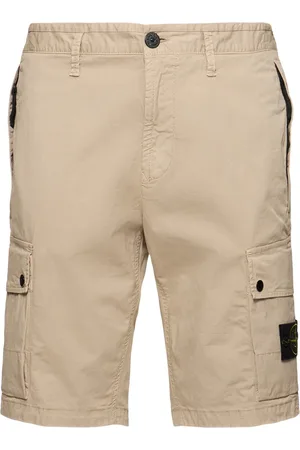 Stone Island Stretch Cotton Logo Patch Shorts