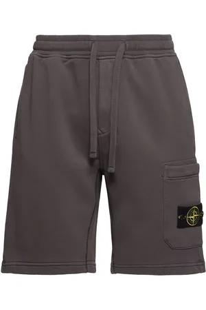 Stone Island Cotton Logo Patch Shorts