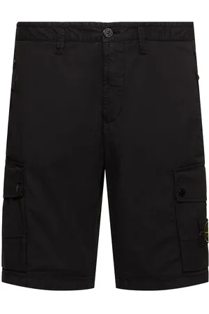 Stone Island Stretch Cotton Logo Patch Shorts