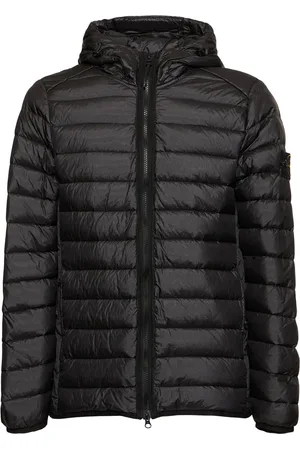 Stone Island Chaqueta De Plumas Con Capucha Y Cremallera