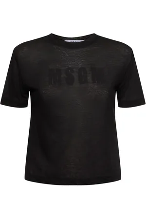 Msgm Camiseta De Jersey Con Logo