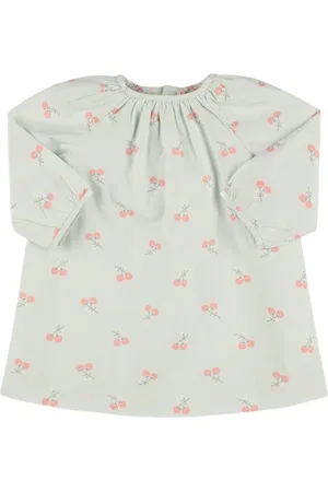 BONPOINT Vestido De Algodón Con Manga Larga