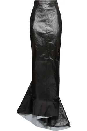 Rick Owens Falda De Denim Stretch