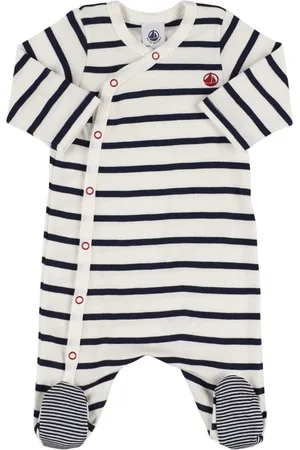 Petit Bateau Pelele De Jersey De Algodón A Rayas