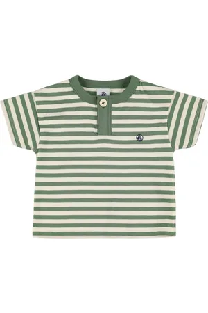 Petit Bateau Camiseta De Jersey De Algodón A Rayas