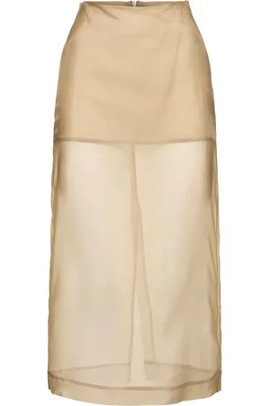 The Frankie Shop Falda Midi De Seda