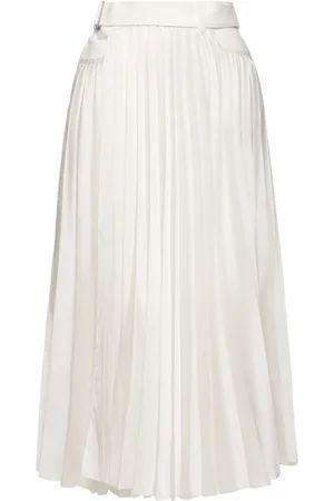 SACAI Falda Midi De Denim
