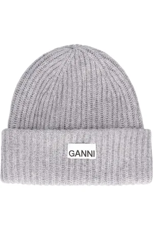 Ganni Gorro Beanie De Punto Acanalada