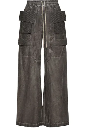 Rick Owens Pantalones Cargo Anchos