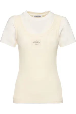 Acne Studios Camiseta De Algodón Jersey