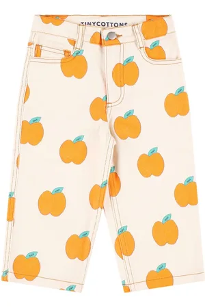 Tiny Cottons Pantalones De Denim De Algodón Estampados