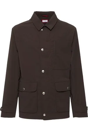Brunello Cucinelli Chaqueta De Algodón Encerado