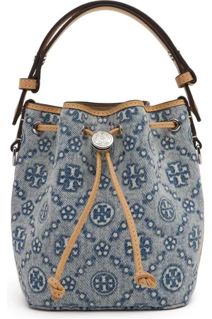 Tory Burch Bolso Bucket Mini T Monogram De Denim