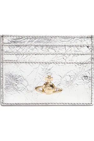 Vivienne Westwood Tarjetero De Piel Metalizada