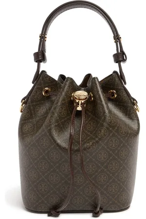 Tory Burch Bolso Bucket Mini T Monogram De Lona