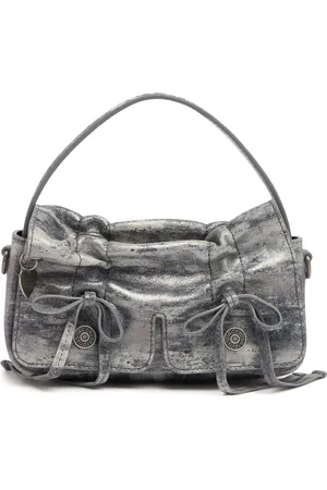 Acne Studios Bolso Micro Multipocket De Ante Laminado