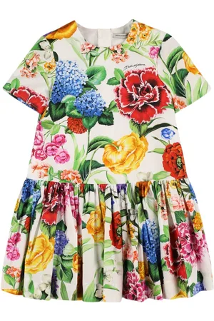 Dolce & Gabbana Vestido De Algodón Estampado