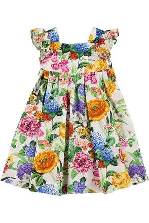 Dolce & Gabbana Vestido De Algodón Estampado