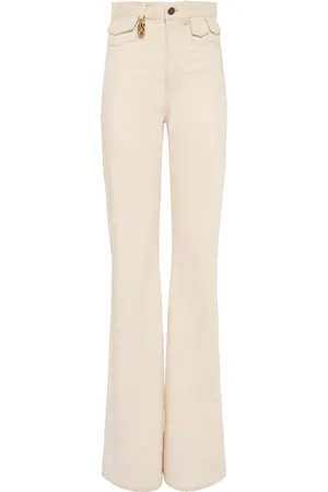 Chloé Jeans Rectos De Algodón