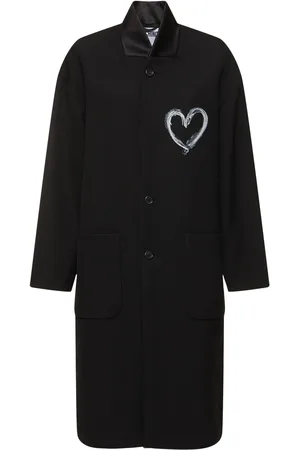 Moschino Abrigo De Mezcla De Lana