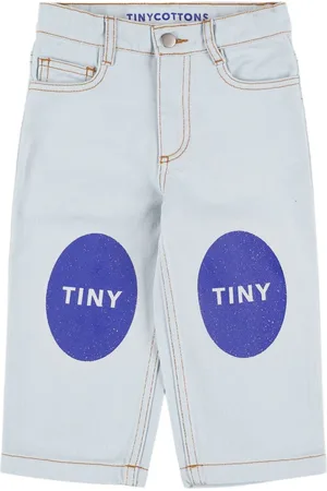 Tiny Cottons Pantalones De Algodón Y Sarga Estampada