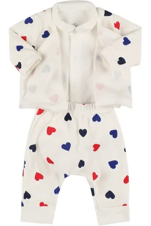 Petit Bateau Body, Cárdigan Y Pantalones De Algodón