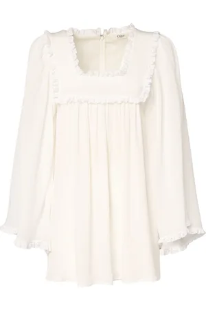 Chloé Top De Organza De Seda