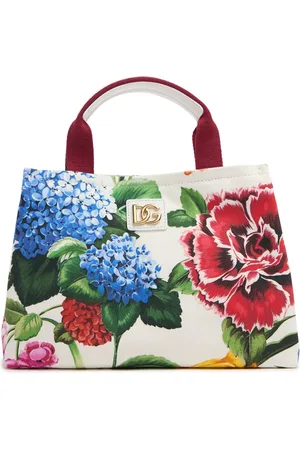 Dolce & Gabbana Bolsa De Piel Y Algodón Estampado