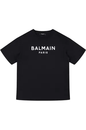 Balmain Camiseta De Jersey De Algodón Estampada