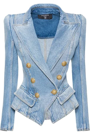Balmain Blazer De De Algodón Orgánico