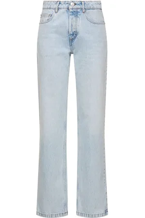 Ami Jeans Rectos De Algodón