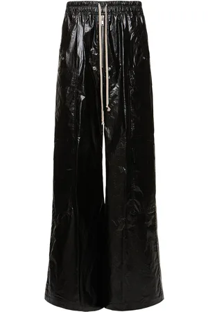 Rick Owens Pantalones Anchos De Algodón