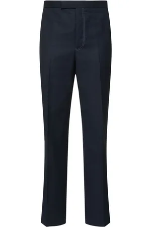 Thom Browne Pantalones De Algodón Y Lino