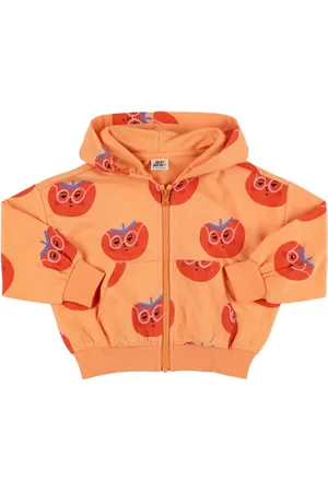 Jelly Mallow Sudadera De Algodón Estampado Con Capucha