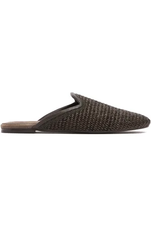 Brunello Cucinelli Mocasines De Raffia De 10mm