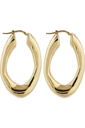 Jil Sander Pendientes De Aro Grandes Bw5 1