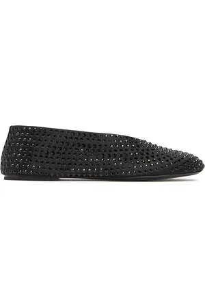 Khaite Zapatos Planos De Satén Con Decoraciones 5mm