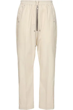 Rick Owens Pantalones Anchos De Algodón