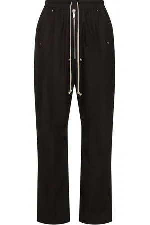 Rick Owens Pantalones Anchos De Algodón