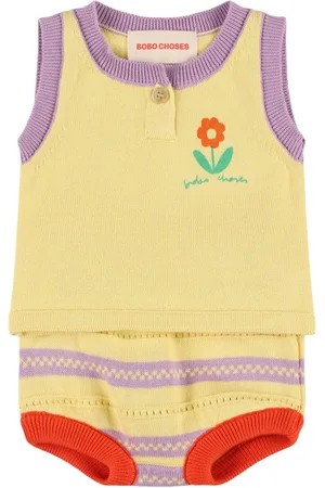 Bobo Choses Top Y Shorts De Punto De Algodón