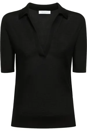 GABRIELA HEARST Suéter Polo De Punto De Cashmere Y Seda